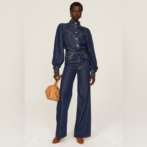 7 For All Mankind Ultra High Rise
Denim Jumpsuit